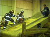 Firefighters training inside