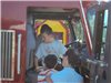 Child in Fire Truck