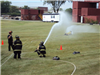 Firefighter hose training